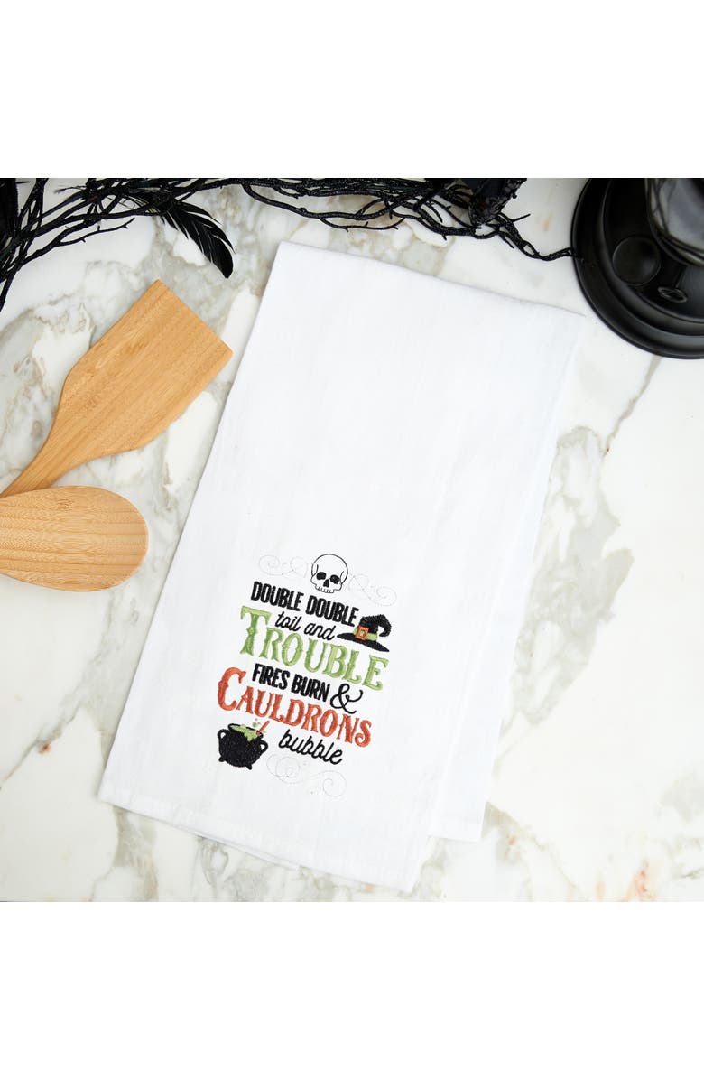 C&F Home Double Toil & Trouble Towel, Alternate, color, Green