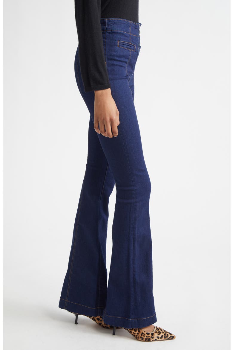 Beverly High Waist Flare Jeans, Alternate, color, INDIGO RINSE