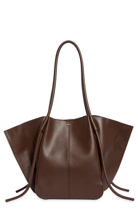Large Nala Faux Leather Wide Tote