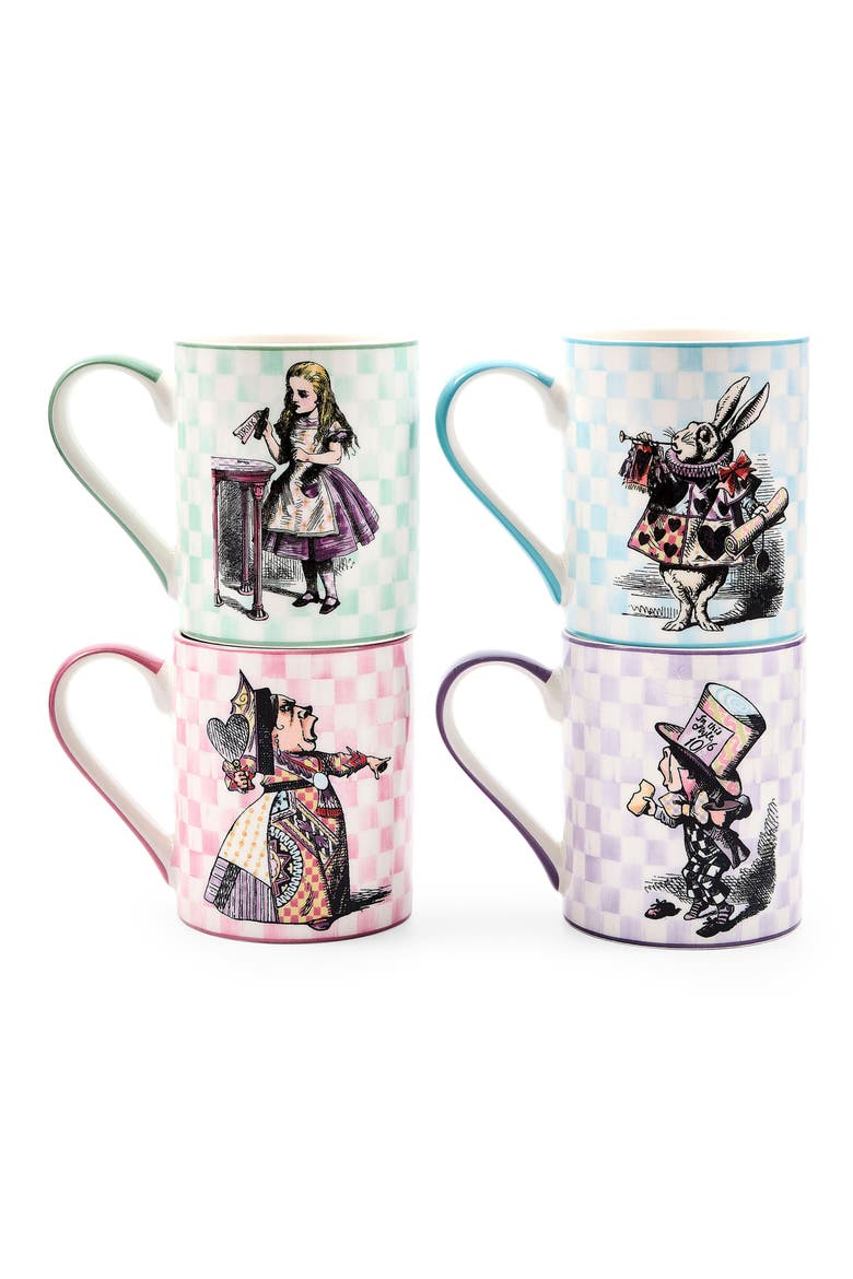 Duchess Check Mug, Alternate, color, PINK