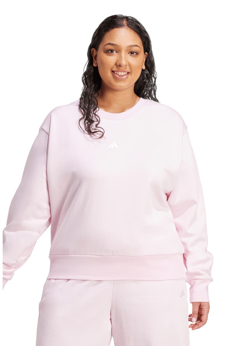 Fleece Hoodie, Alternate, color, CLEAR PINK/ WHITE
