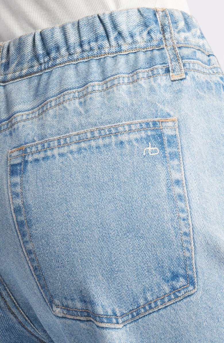 rag & bone Miramar Wide Leg Cotton Terry Sweatpant Jeans, Alternate, color, Valen