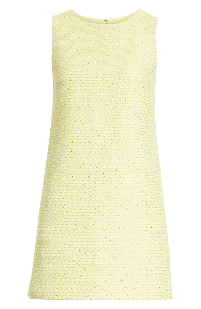 Alice + Olivia Aline Tweed Shift Dress, Alternate, color,