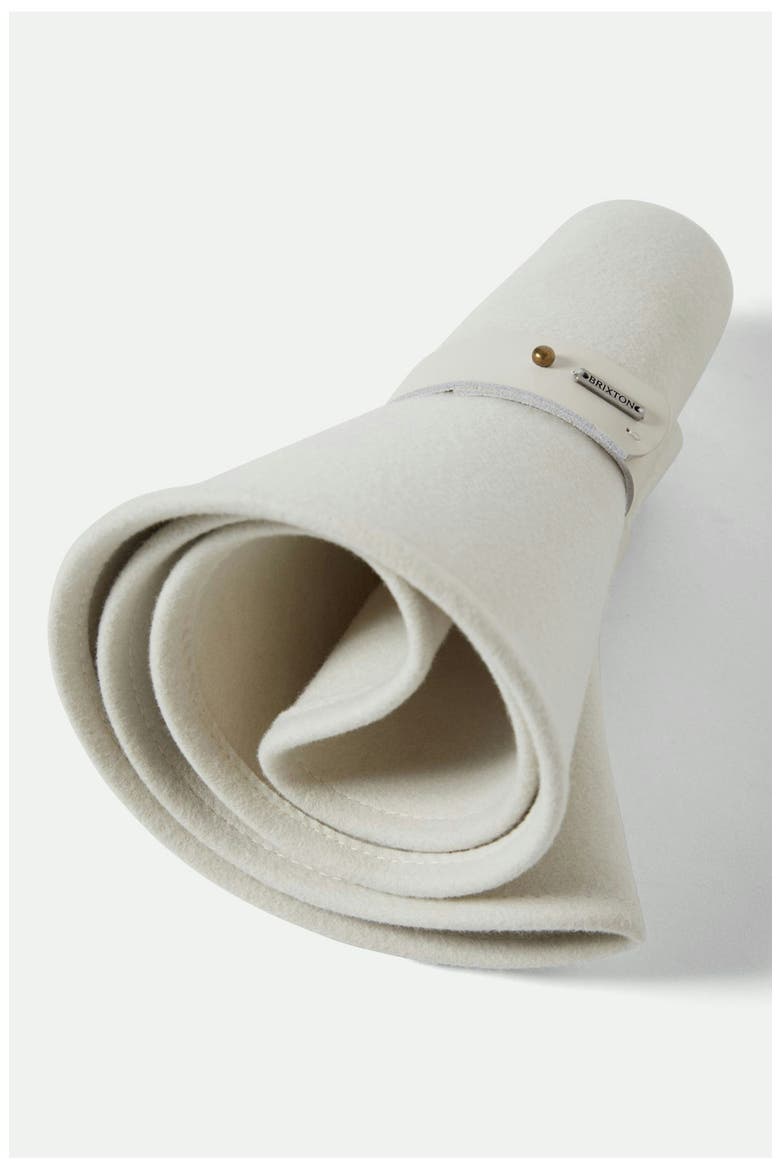 Eleanor Packable Wool Felt Hat, Alternate, color, OFF WHITE
