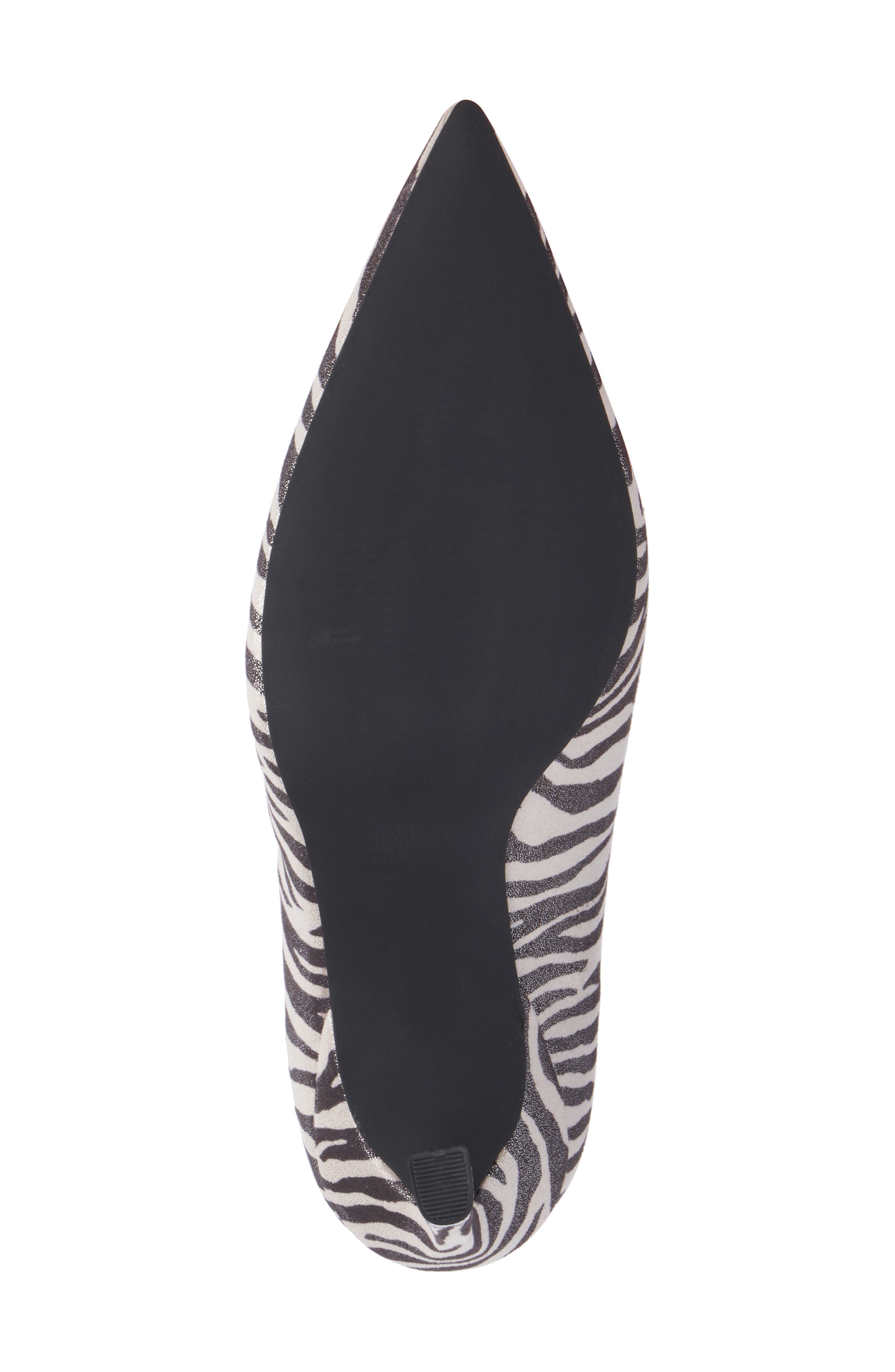 NEW YORK AND COMPANY Kailynn Stiletto Pump, Alternate, color, Zebra