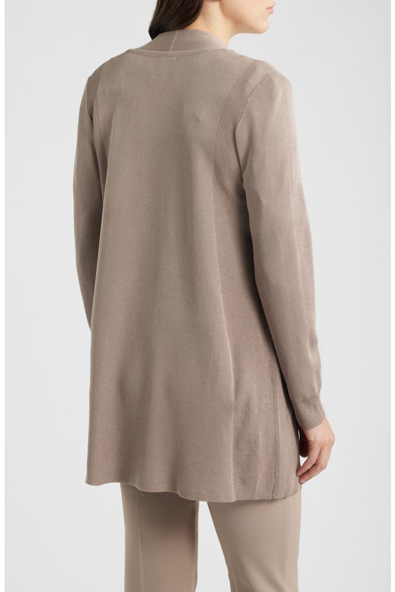 Open Front Cardigan, Alternate, color, NATURAL CLAY