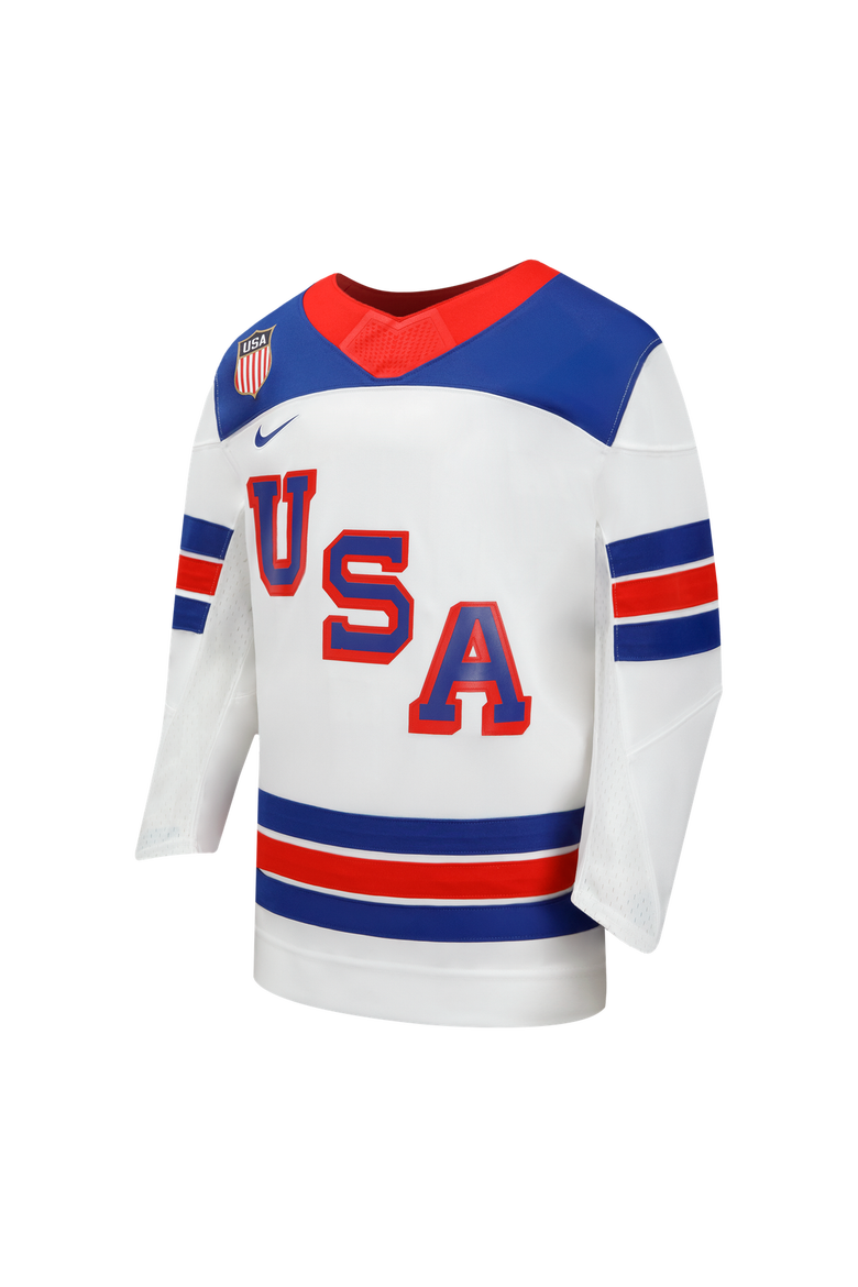 Youth Nike  White USA Hockey 2026 Away Replica Jersey, Alternate, color, White