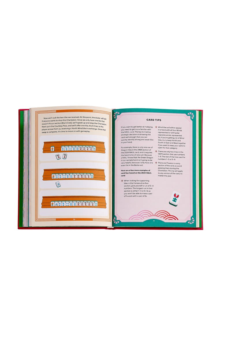 Play Mahjong! An All-Levels Guide to American Mahjong Leather Edition, Alternate, color, Robin's Egg Blue