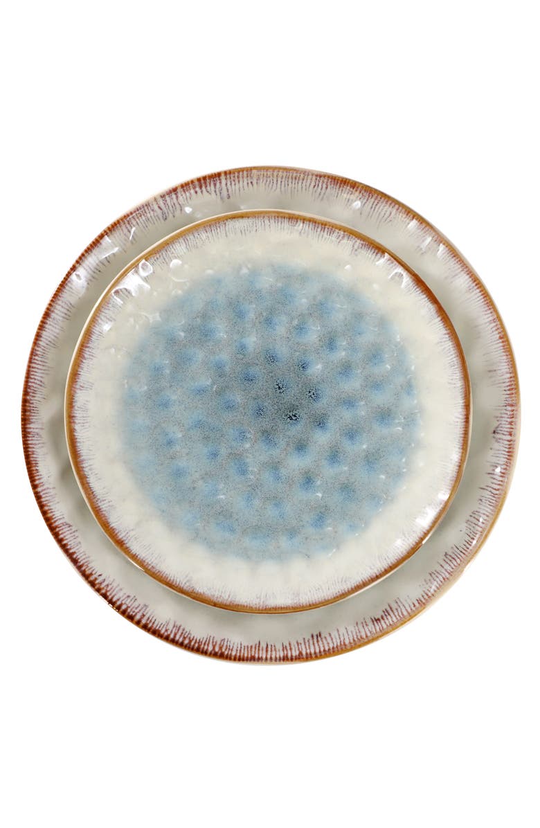 Elama Leann 16 Piece Stoneware Dinnerware Set, Alternate, color, Beige