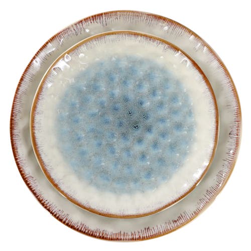 Elama Leann 16 Piece Stoneware Dinnerware Set In Multi