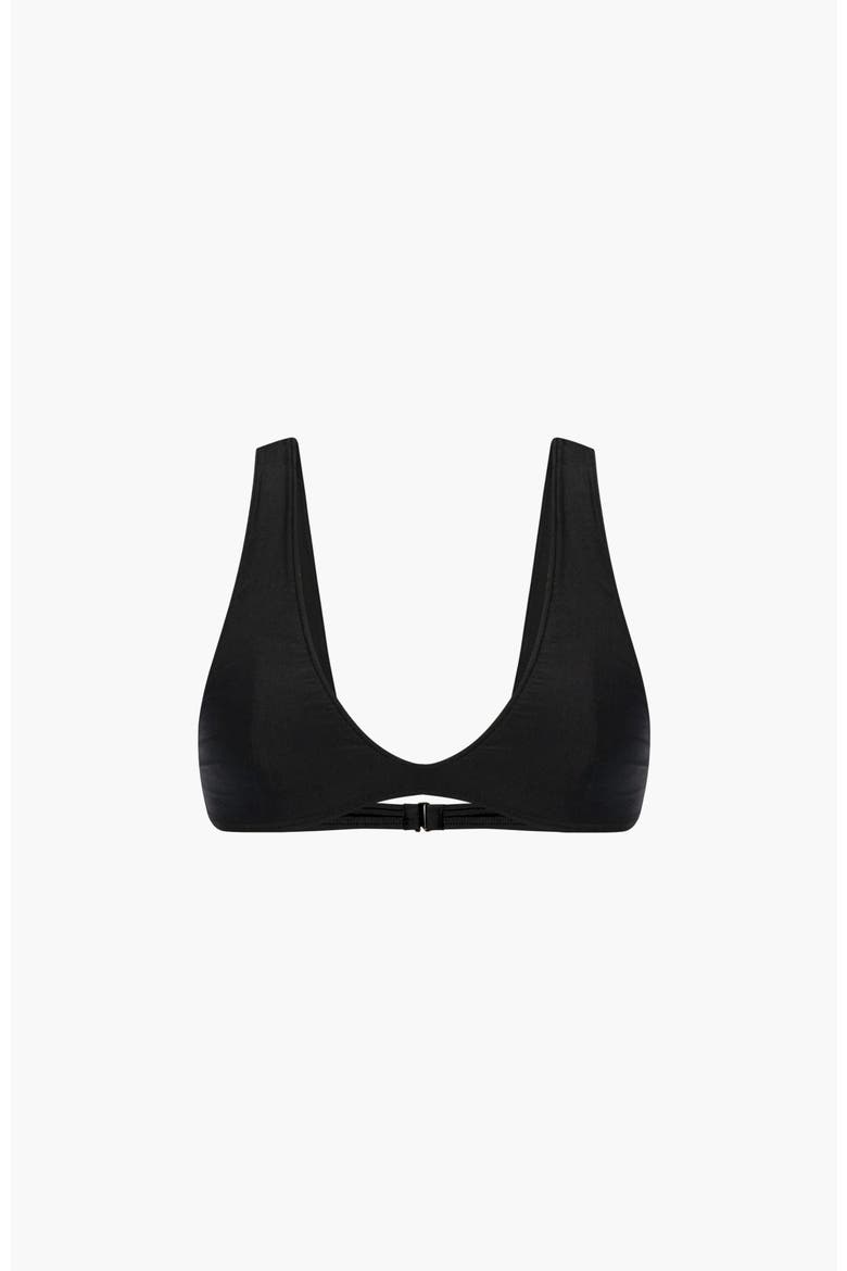 Scoop Neck Bikini Top, Main, color, Black
