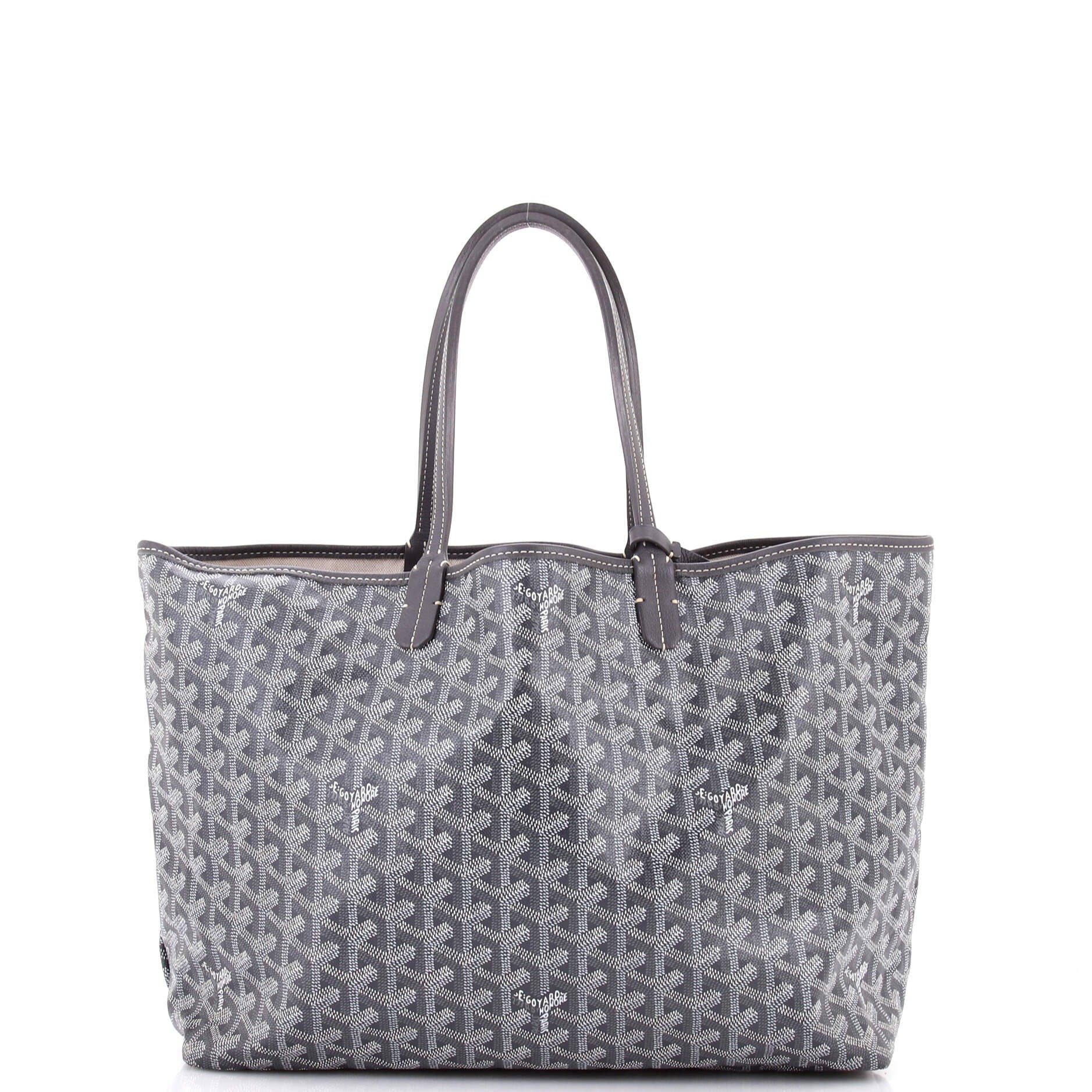 Pre-Owned Goyard Saint Louis Tote Coated Canvas PM, Alternate, color, Gray