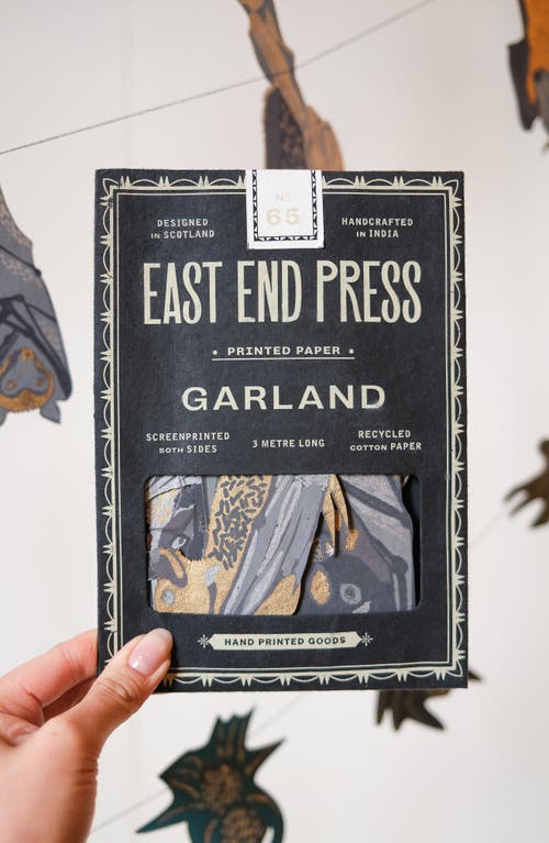 East End Press Bats Sewn Garland In Multi