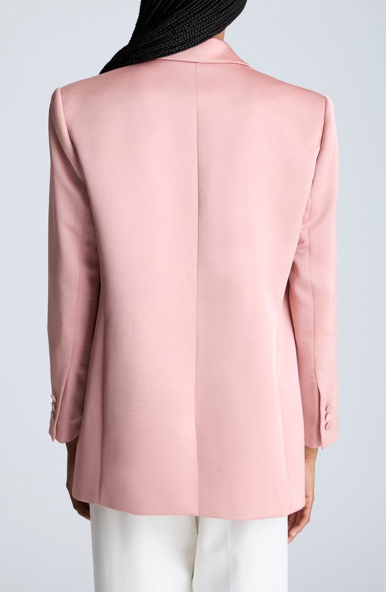 Kenneth Cole One-Button Satin Twill Blazer, Alternate, color, Rose