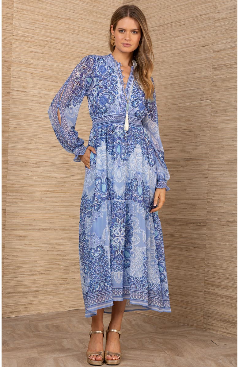 Hale Bob Eleanora Chiffon Maxi Dress, Main, color, 