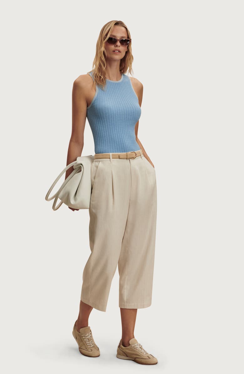 Varley Hanson Rib Knit Tank, Alternate, color, Mist Blue