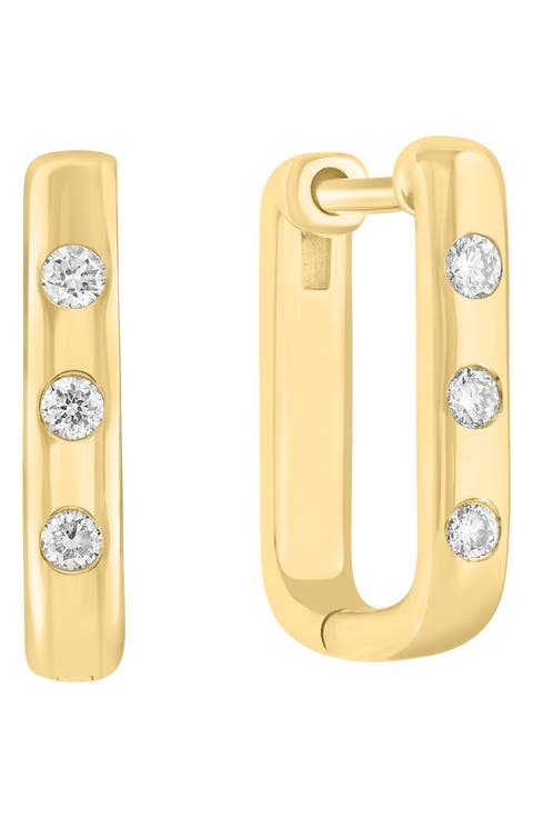 Lab-Grown Diamond Hoop Earrings