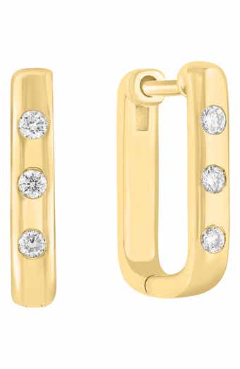 Lab-Grown Diamond Hoop Earrings