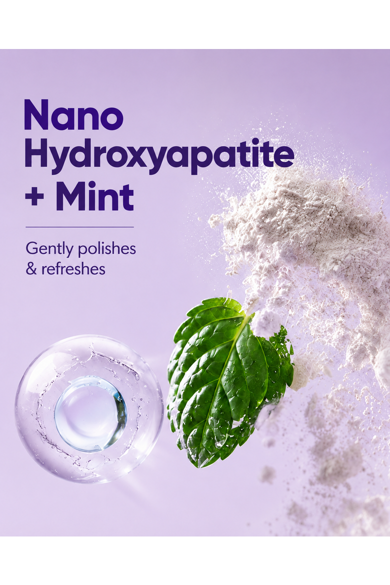 Nano Hydroxyapatite Tooth Powder, Alternate, color, Purple