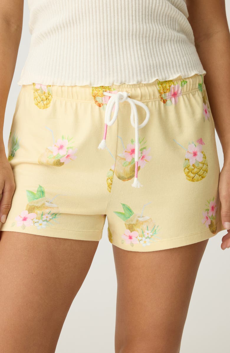 PJ Salvage Aloha Hour Pajama Shorts, Main, color, 