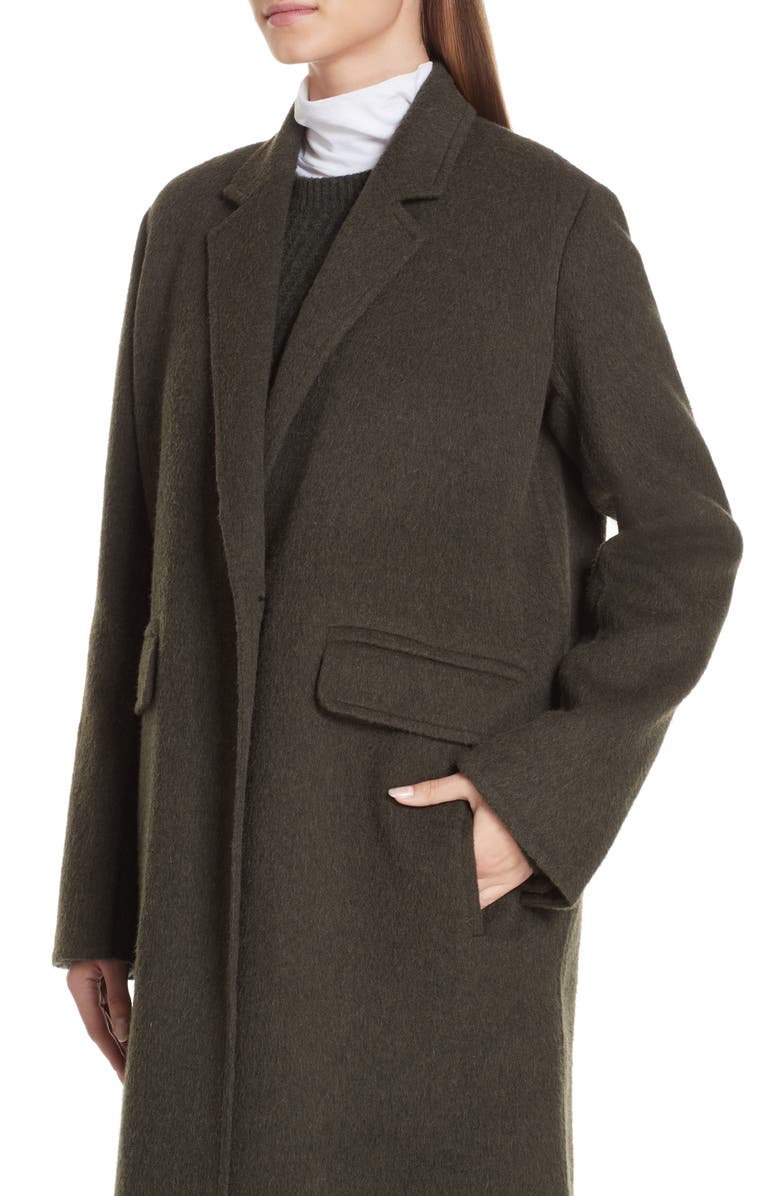Vince Long Wool Alpaca Blend Coat, Alternate, color, 