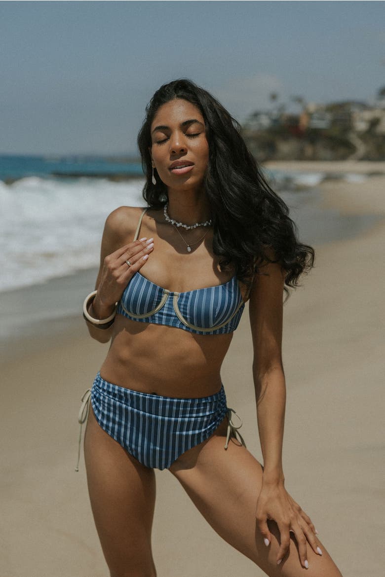 Harbor Bikini Top, Alternate, color, Blue