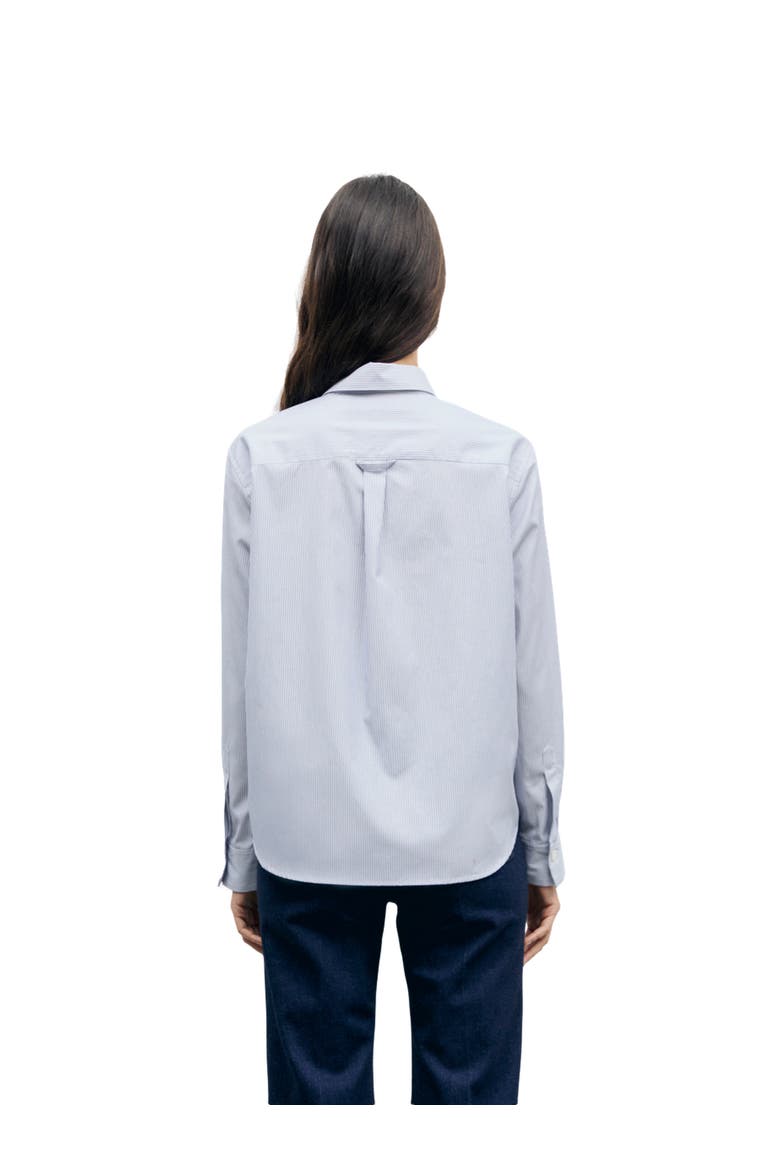Lyla Relaxed Stripe Shirt, Alternate, color, Cloud