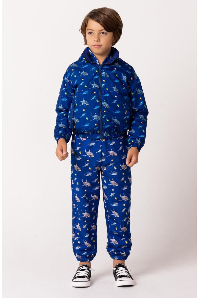 Kids' Max Rain Water Repellent Reversible Windbreaker, Alternate, color, BLUE
