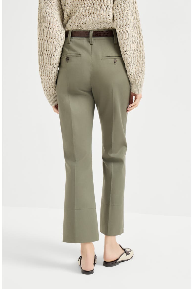 Kickflare Cigarette trousers, Alternate, color, Olive