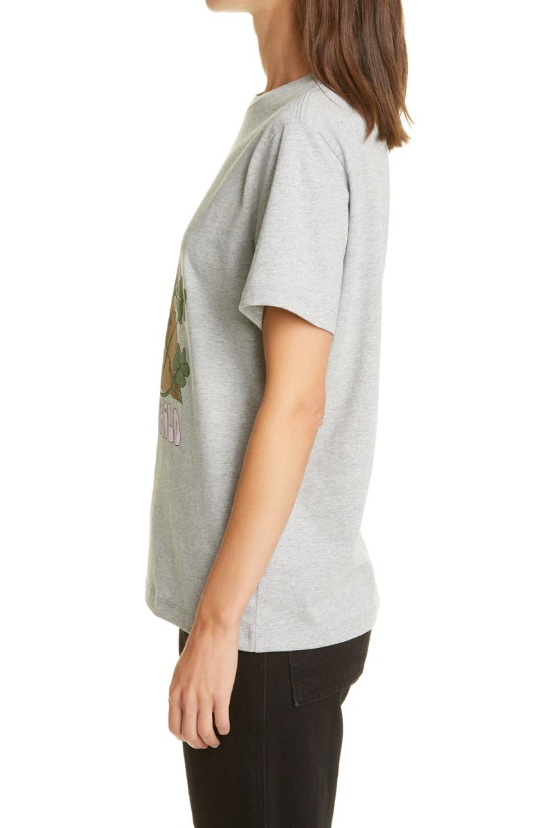 Ganni Grow Wild Logo Graphic Tee, Alternate, color, 