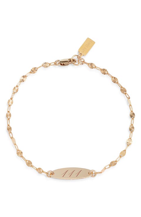 Engraved Angel Number Bracelet