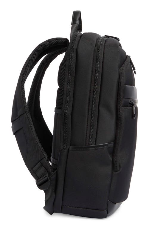 Duchamp Padded Laptop Backpack In Black/black Trim