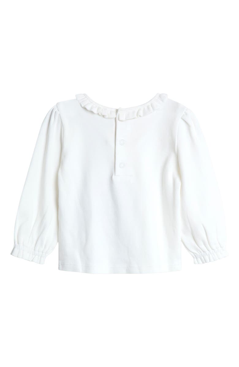 JOJO MAMAN BEBE T-Shirt & Floral Corduroy Overalls Set, Alternate, color, Rust