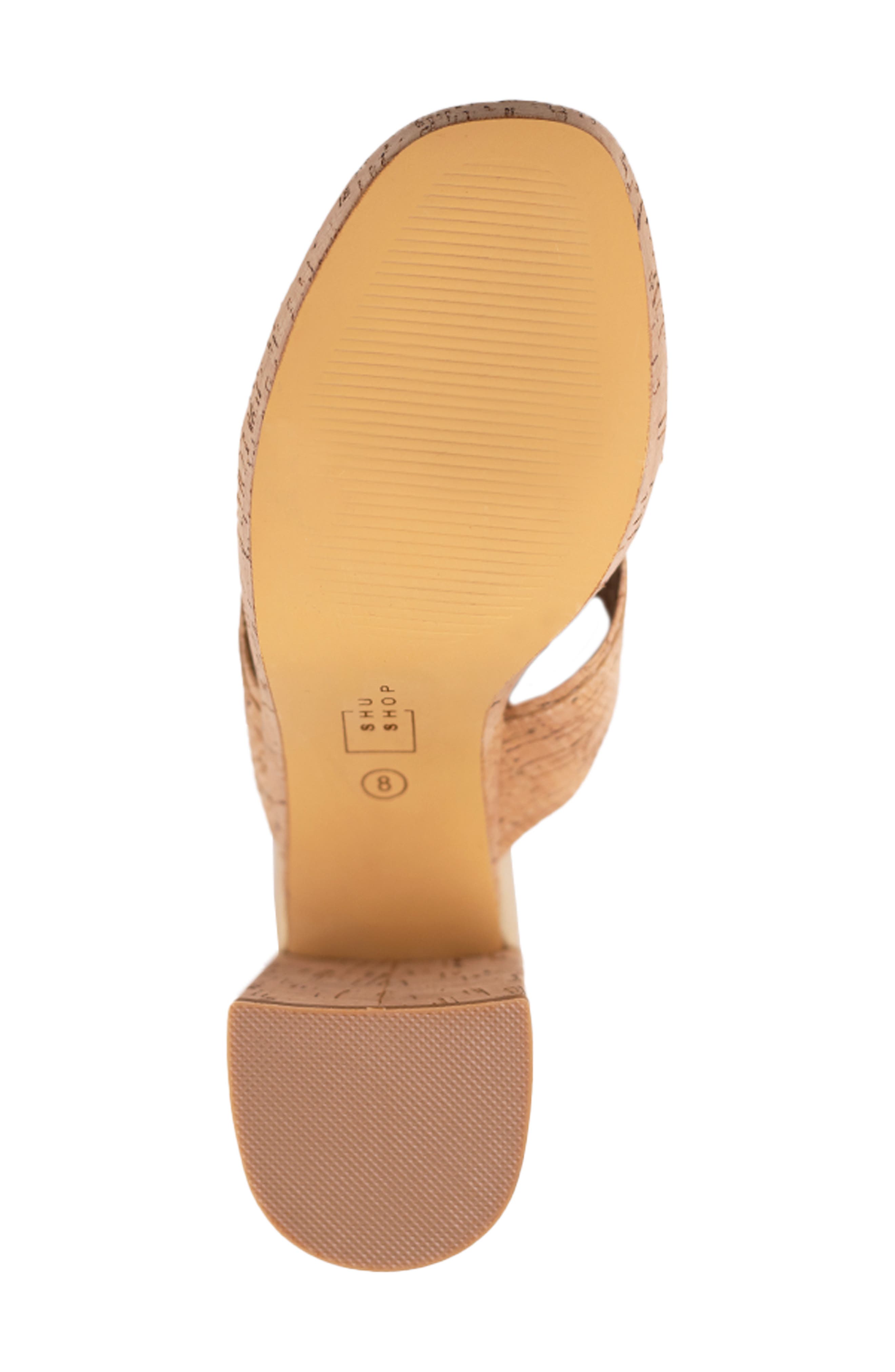 SHUSHOP Eleanor Platform Sandal, Alternate, color, Cork