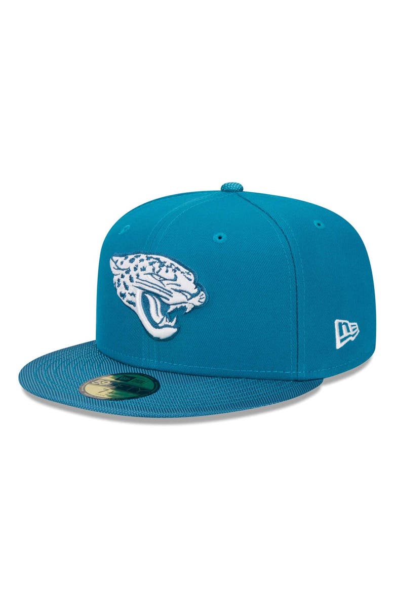 New Era Men's New Era Teal Jacksonville Jaguars Active Ballistic 59FIFTY Fitted Hat, Alternate, color, 