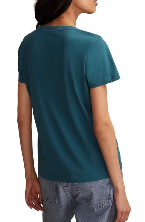 Lucky Brand Saint Tropez France Cotton Graphic T-shirt In Green