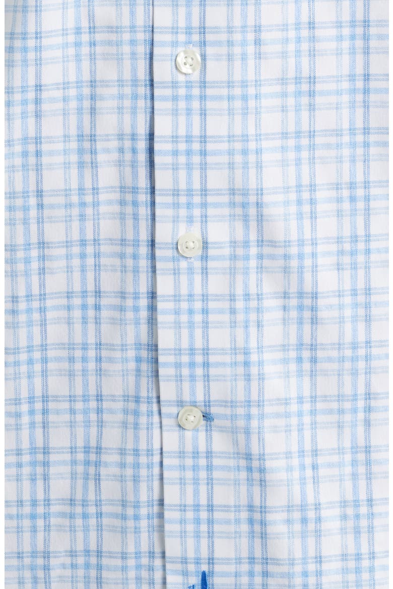 Rafael Everyday Performance Plaid Button-Up Shirt, Alternate, color, WAKE