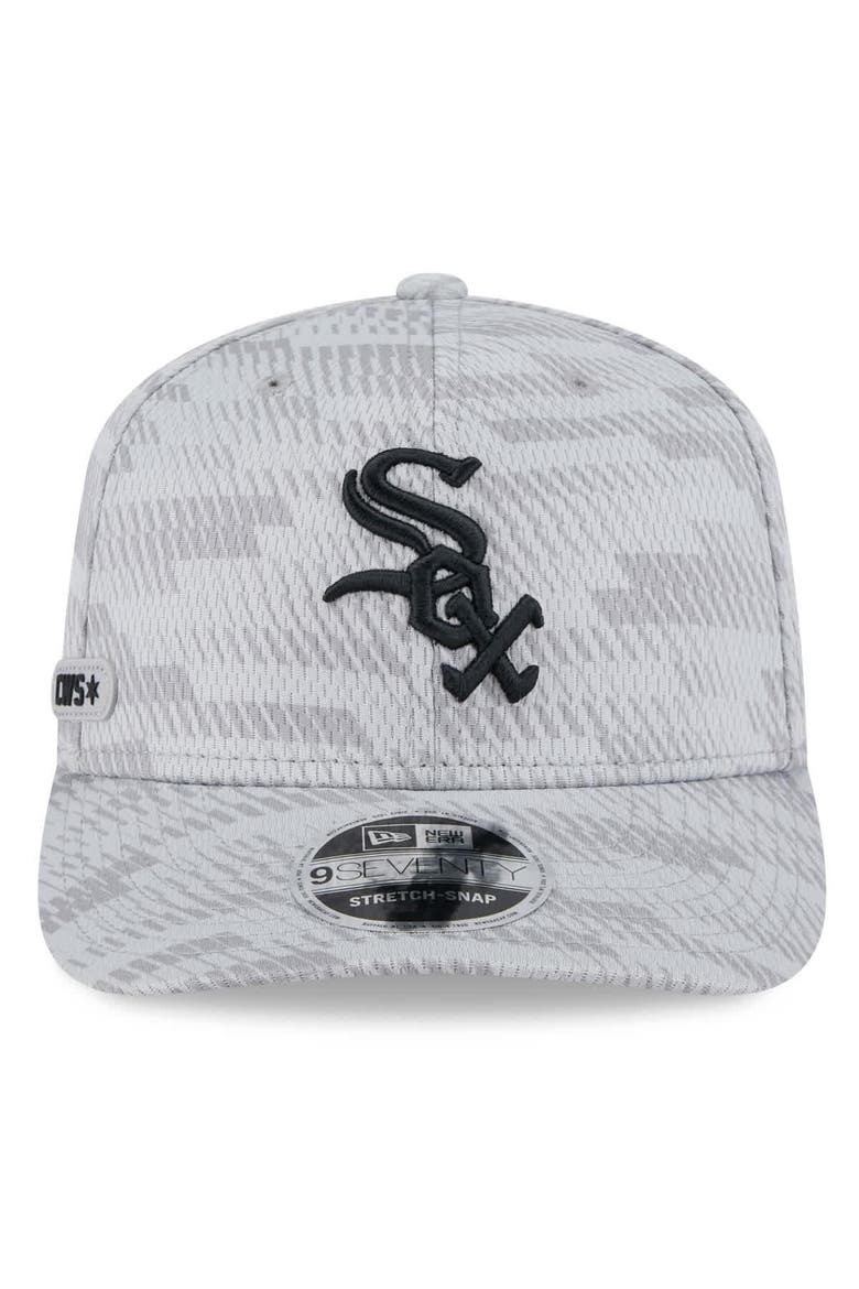 Men's New Era Gray Chicago White Sox 2025 MLB Clubhouse 9SEVENTY Stretch-Snap Hat, Alternate, color, Gray