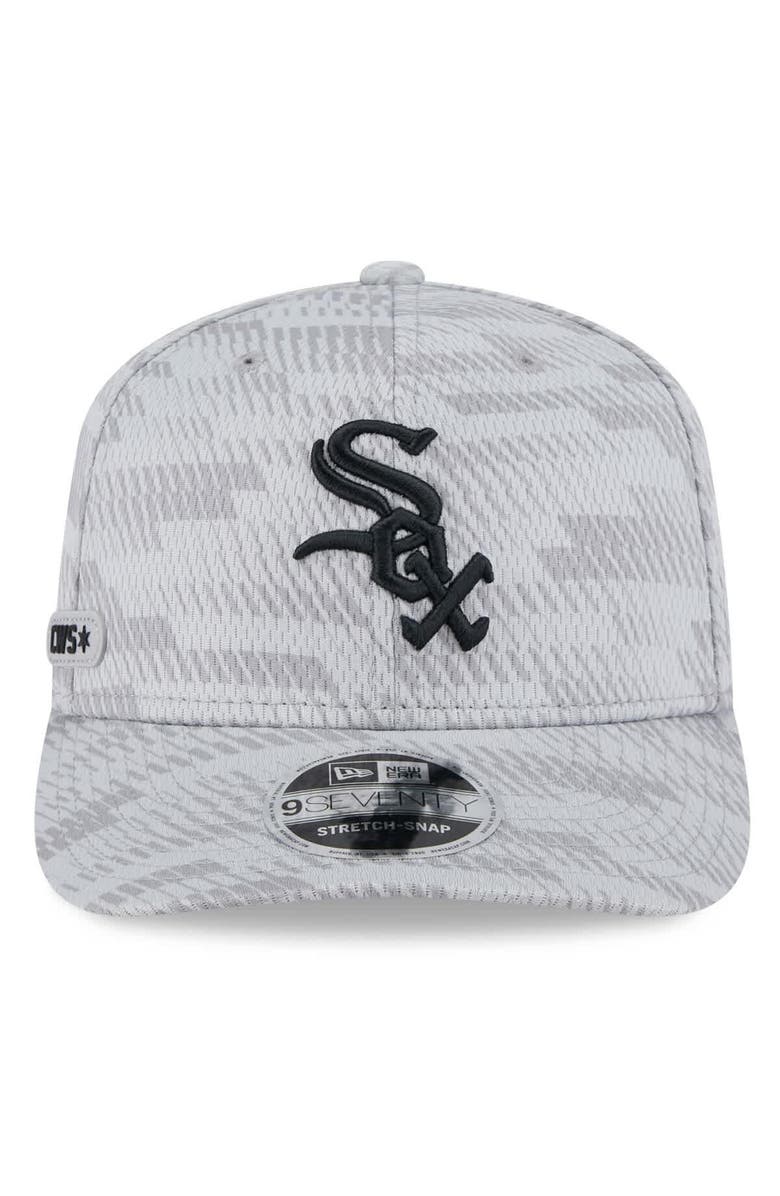 New Era Men's New Era Gray Chicago White Sox 2025 MLB Clubhouse 9SEVENTY Stretch-Snap Hat, Alternate, color, Gray