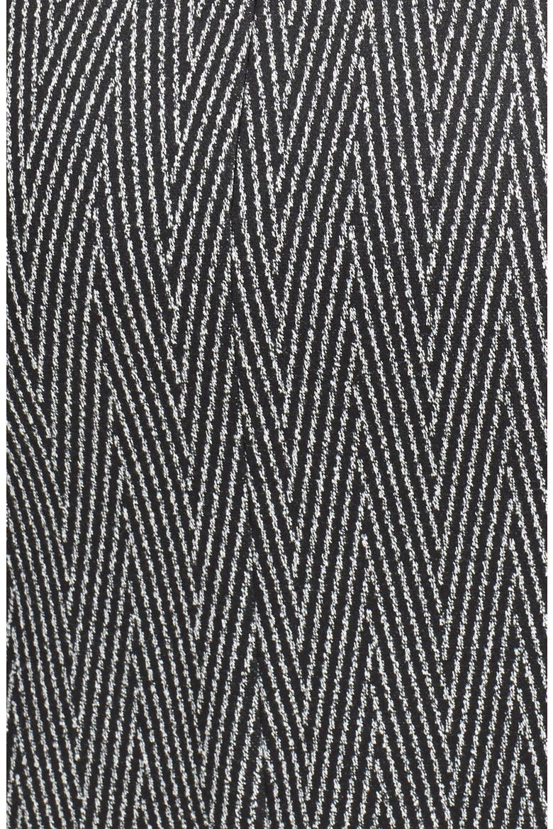 Mixed Media Sheath Dress, Alternate, color, MARLED CHEVRON COMBO