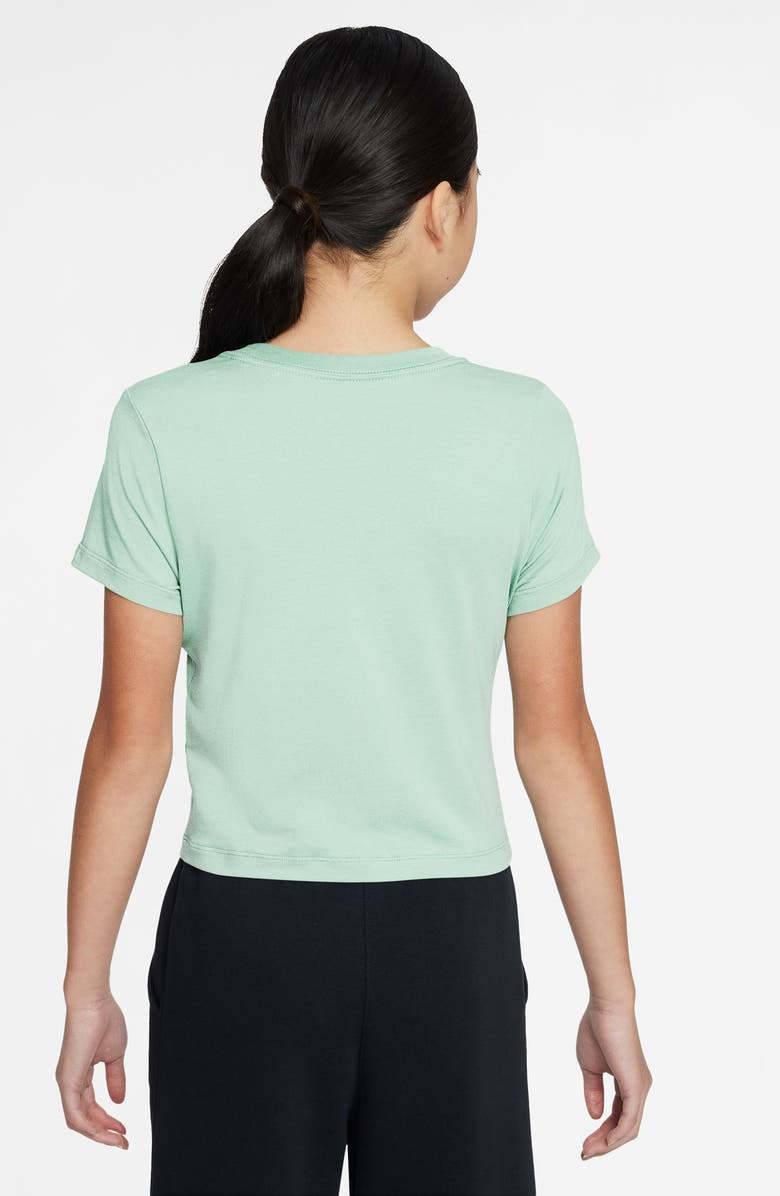 Nike Kids' Sportswear Crop T-Shirt, Alternate, color, Barely Green