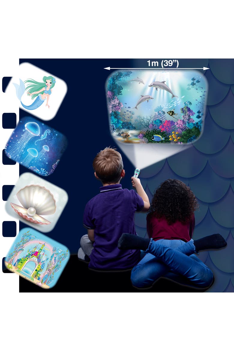 Mermaid Torch & Projector, Ages 3+, Alternate, color, Multicolored