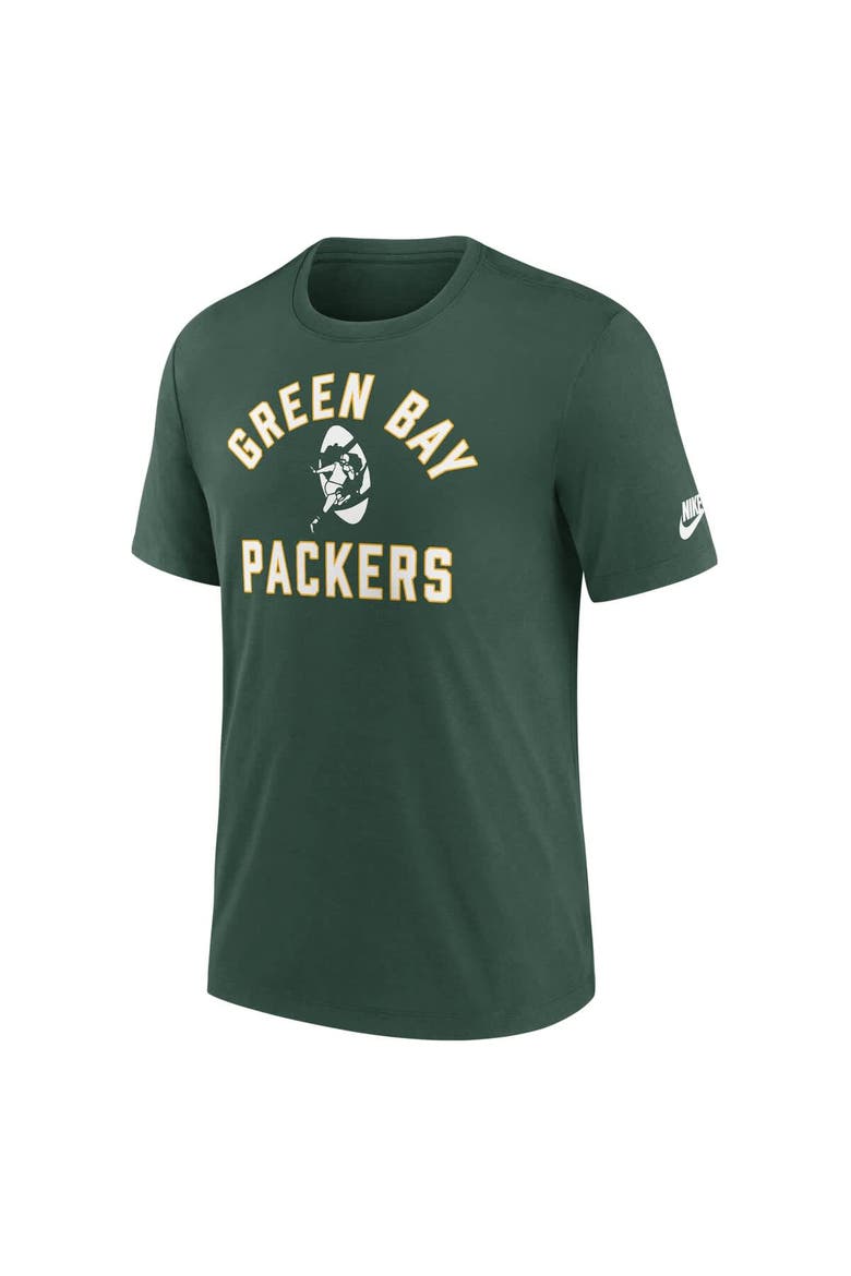 Men's Nike Green Green Bay Packers Favorable Timeline Tri-Blend T-Shirt, Alternate, color, Green
