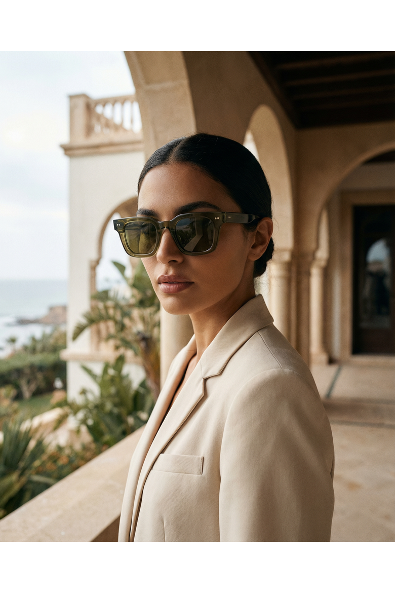 Cuadra Acetate Sunglasses, Alternate, color, Green