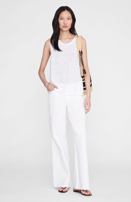 ANINE BING Juliann Tank in White at Nordstrom, Size Large