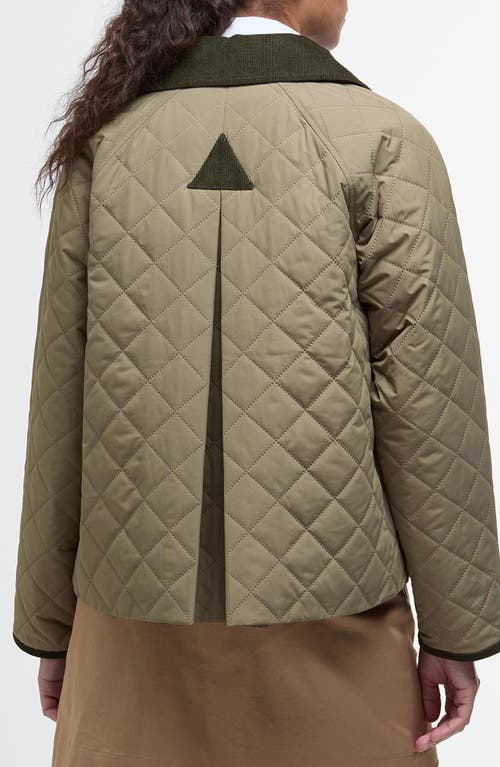 Barbour Anise Quilted Jacket In Dusky Green/ancient