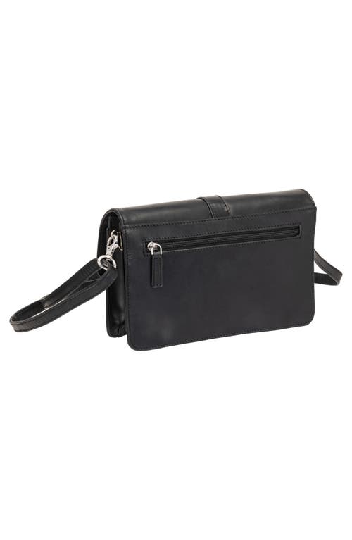 Mancini Buffalo Messenger Bag In Black