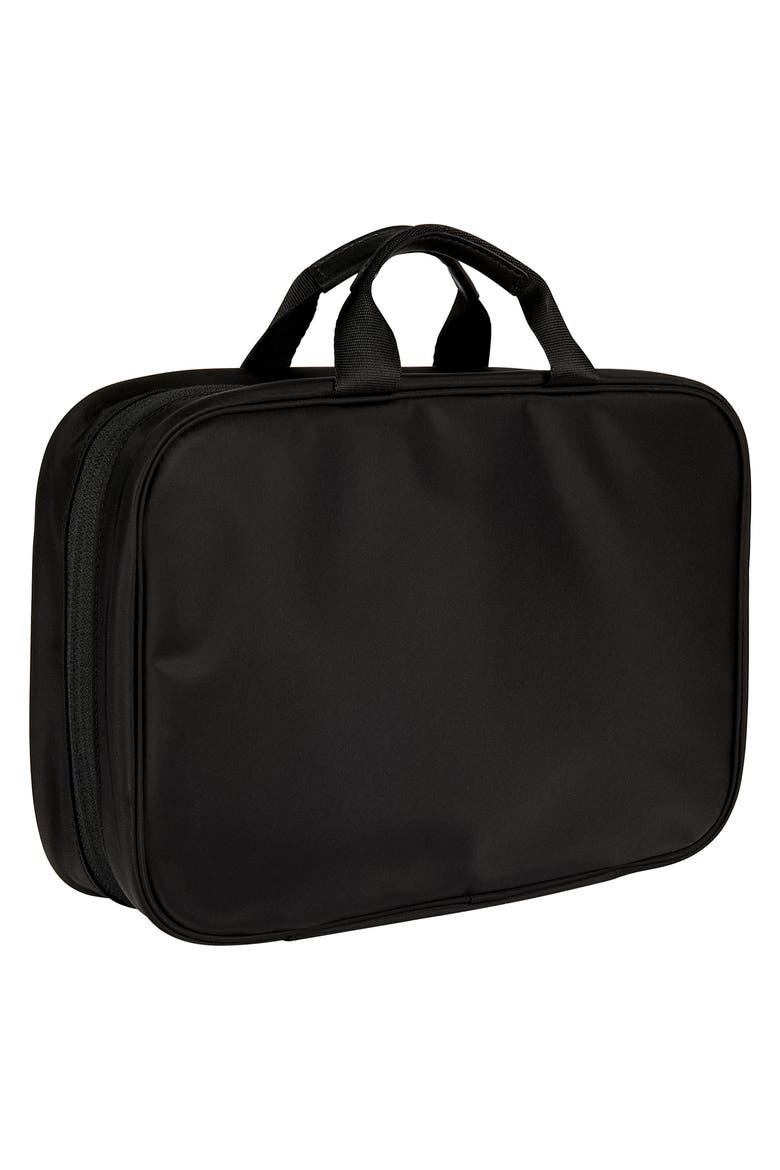 Voyageur Madina Nylon Cosmetics Case, Alternate, color, BLACK