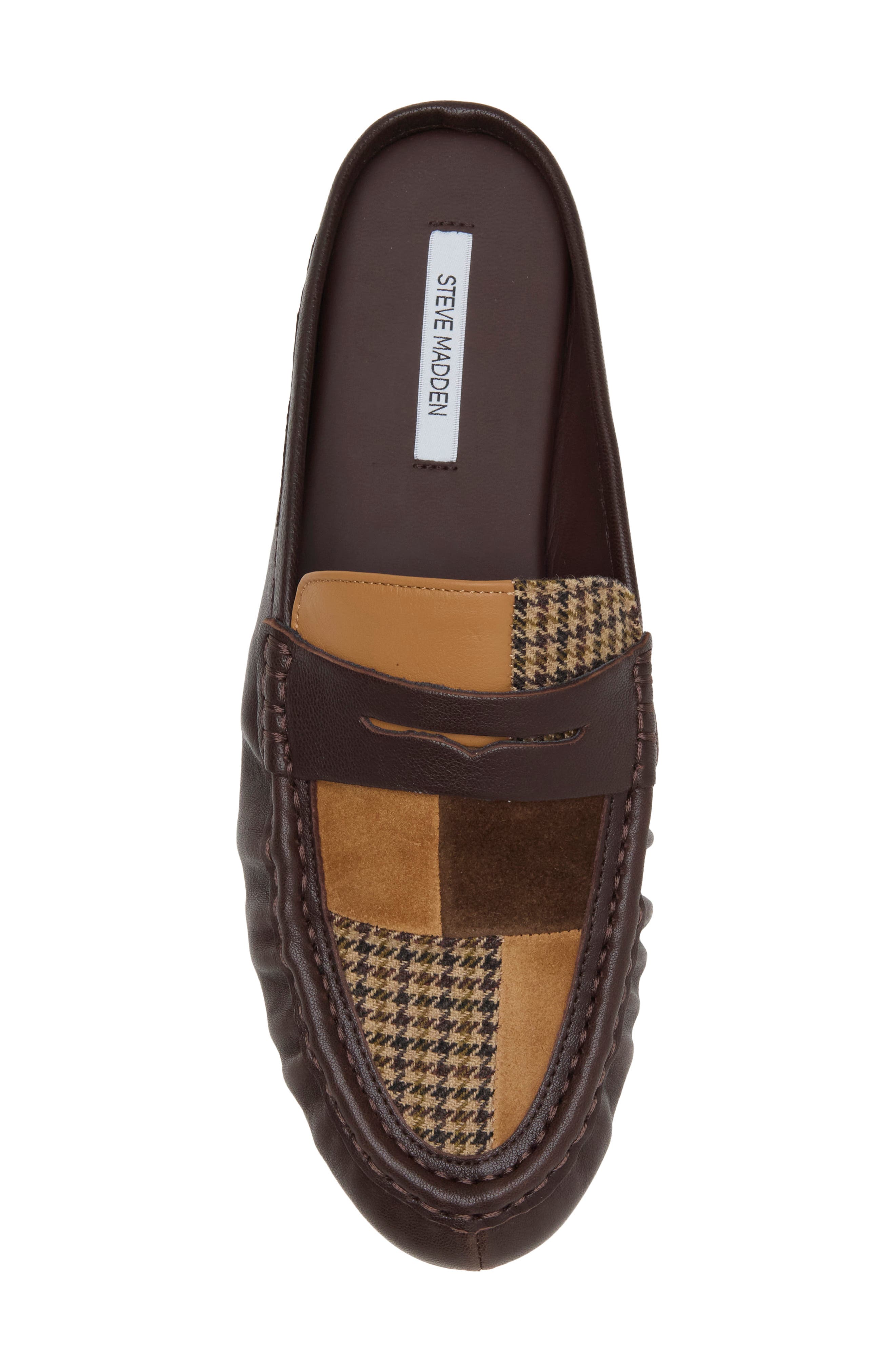Rafe Patch Flat Mule, Alternate, color, TAN PLAID