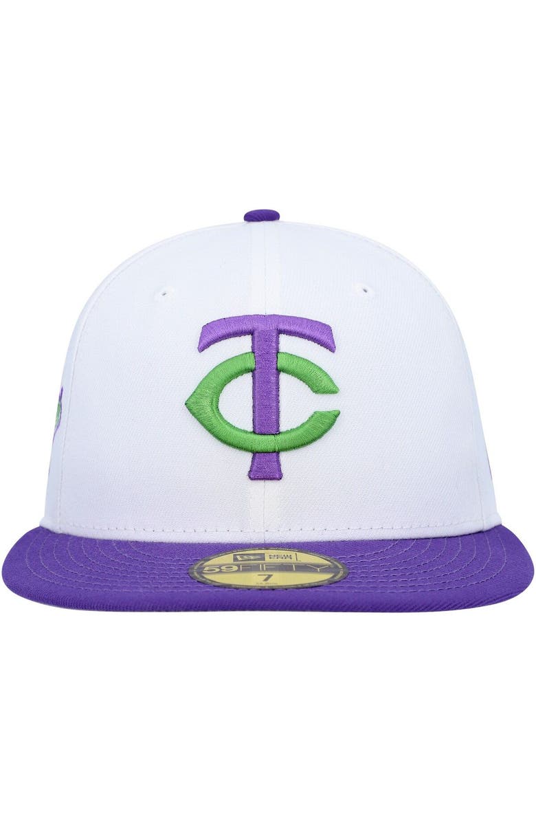 New Era Men's New Era White Minnesota Twins 1991 World Series Side Patch 59FIFTY Fitted Hat, Alternate, color,